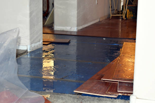 Professional Water Damage Restoration technician working in Cumberland Center, ME